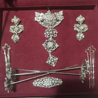 Aderezo Fallera Plata Completo