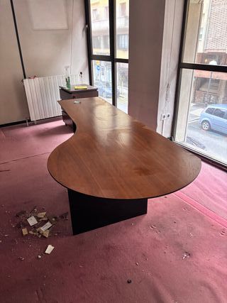 Mesa de despacho vintage madera natural