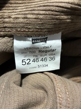 Pantaloni Carrera Corduroy