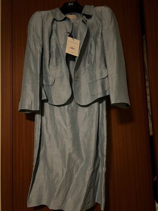 Traje sedaPurificación García: Vestido y Chaqueta