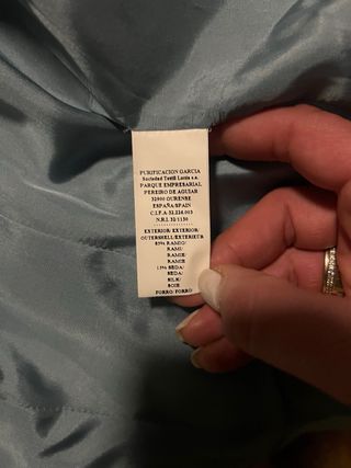 Traje sedaPurificación García: Vestido y Chaqueta