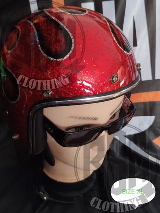 Casco flames red XL