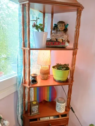 Mueble rinconera de madera