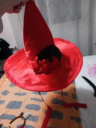 Sombrero de Bruja Rojo