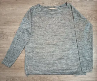 Blusa gris mujer