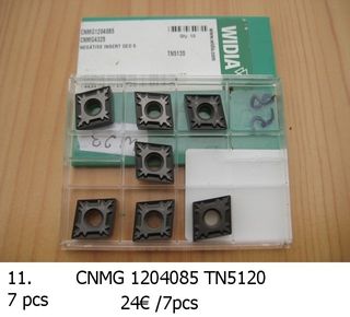 Insertos CNMG Widia, Kennametal, Walter, Carboloy