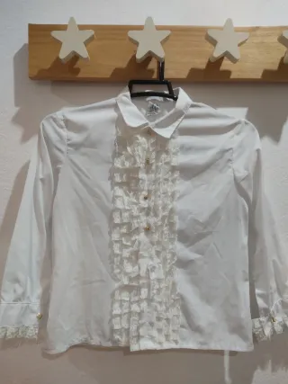 Camisa Fallero Niño Blanca