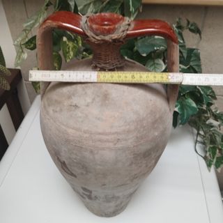 Antica anfora siciliana vaso terracotta giara '800