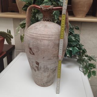 Antica anfora siciliana vaso terracotta giara '800