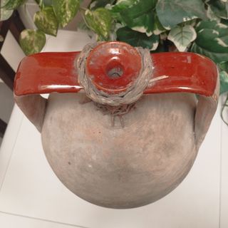 Antica anfora siciliana vaso terracotta giara '800