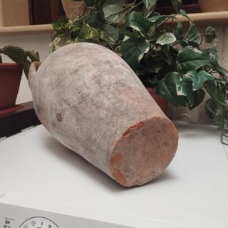 Antica anfora siciliana vaso terracotta giara '800