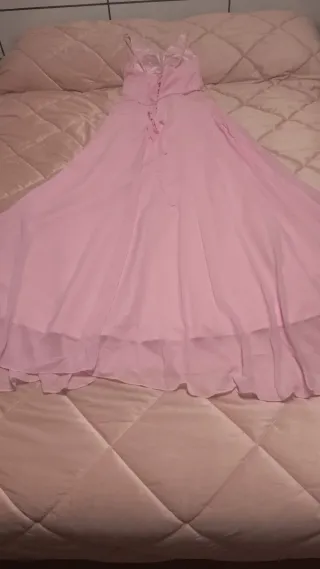 Vestido de fiesta rosa
