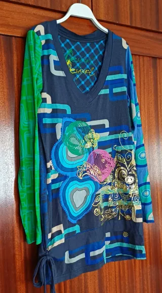 Camicie L Desigual blu e Natura gialla