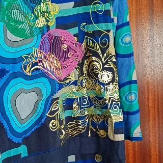 Camicie L Desigual blu e Natura gialla