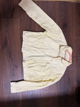 Chaqueta vaquera Zara amarilla talla L