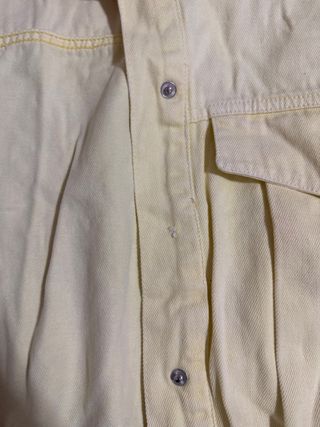 Chaqueta vaquera Zara amarilla talla L