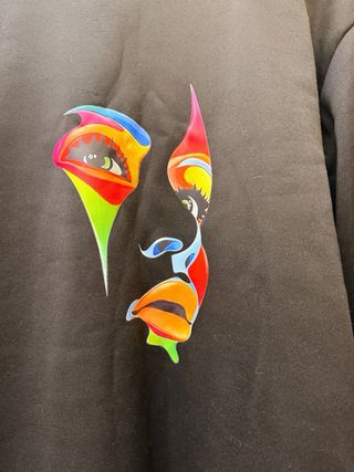 Vestido Sudadera Estampado Rostro