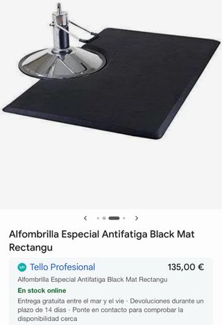 Alfombrilla Antifatiga Barbería Negra