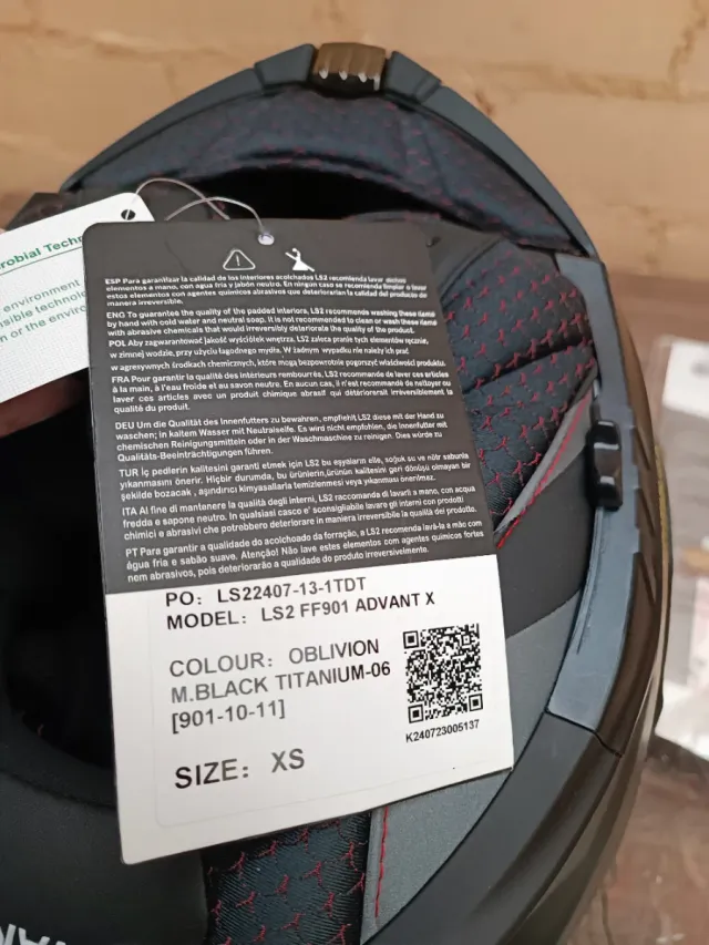 LS2, Casco Moto Modular ADVANT X OBLIVION - t XS