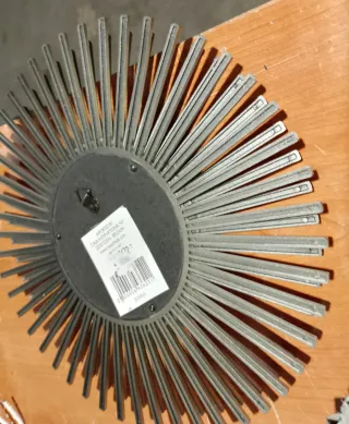 Espejo Sol Decorativo Dorado y Plateado