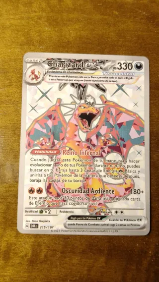 Carta Pokémon Charizard EX Teracristal 330 HP