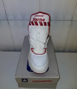 Zapatillas Converse Vintage Blancas y Rojas