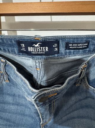 Vaqueros Hollister Mid Rise Super Skinny