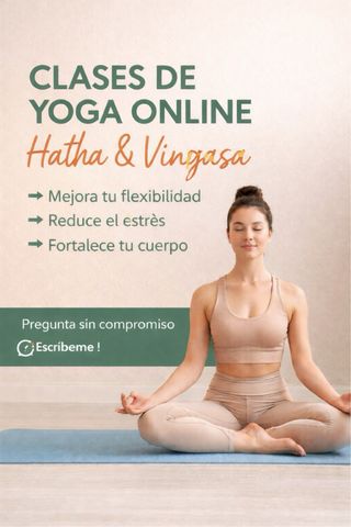 Clases de Yoga Online - Hatha & Vinyasa