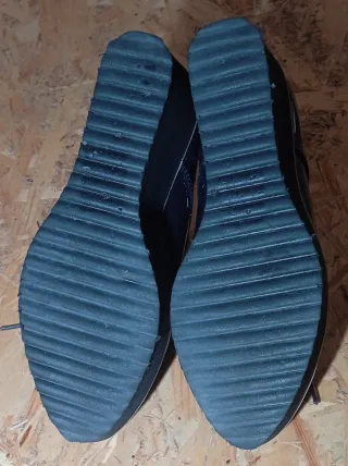 Zapatos Oxford La Push Cuña T.38 Azul Charol