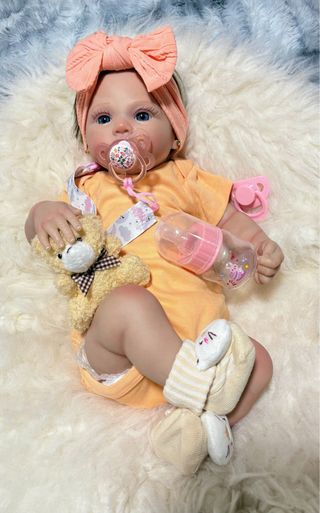 Muñeca bebé Reborn realista nueva con accesorios