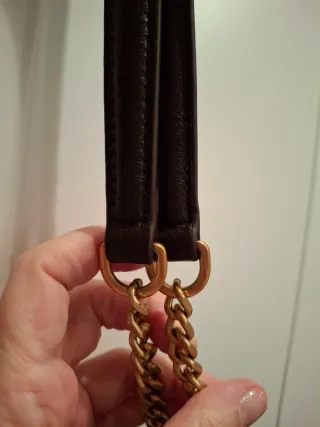 Bolso Zara efecto piel marrón