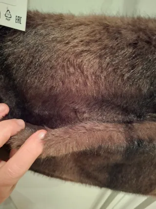 Bolso Zara efecto piel marrón