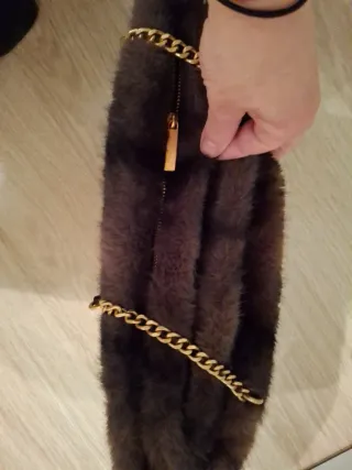 Bolso Zara efecto piel marrón