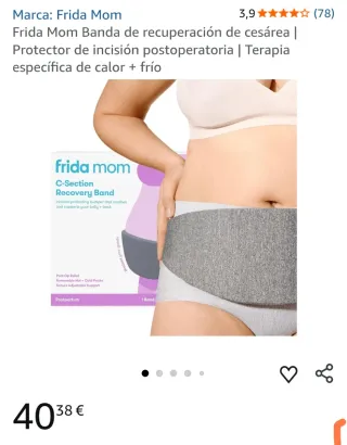 Frida Mom Banda faja Recuperación Cesárea