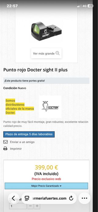 Visor Docter Punto Rojo