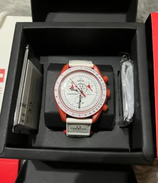 Omega x Swatch Mission to Mars Rosso