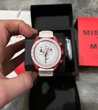 Omega x Swatch Mission to Mars Rosso