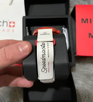 Omega x Swatch Mission to Mars Rosso