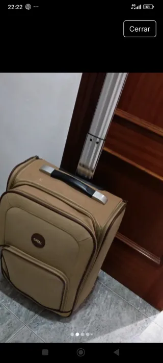 Maleta de viaje con ruedas y asa extensible