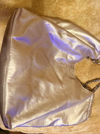 Bolso hobo lila metalizado