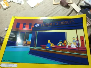 Póster Los Simpson Nighthogs at the Diner