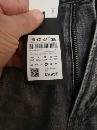 Pantalones vaqueros Massimo Dutti grises