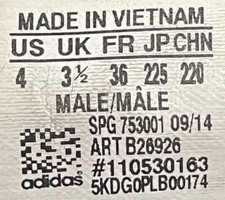 Botas futbol Adidas 11Nova Talla 36 Negro Naranja