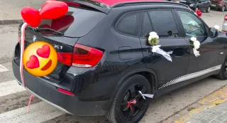 Decoración coches de boda