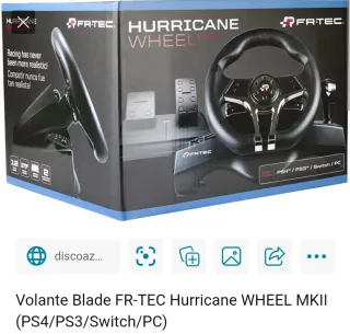 Volante Hurricane con pedales