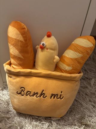 Peluche Banh Mi con Pollo Miniso