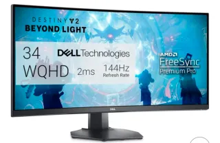Monitor Dell 34 WQHD 144Hz FreeSync Premium Pro