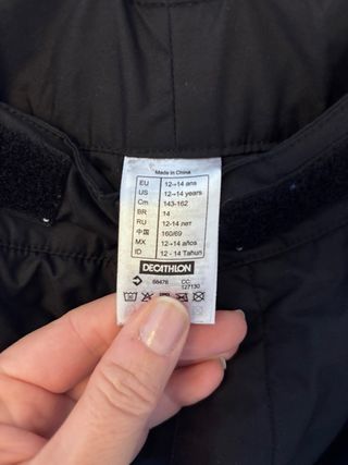 Pantalón Nieve Decathlon Talla 12-14