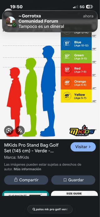 Palos de golf niño Mk Lite