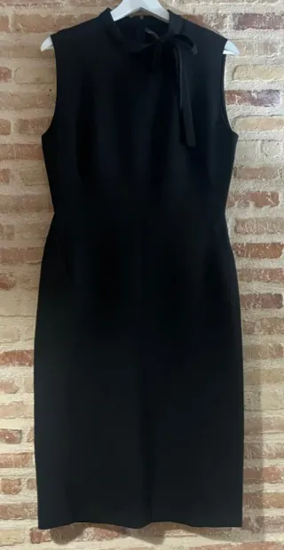 Vestido Zara Negro Elegante Talla L